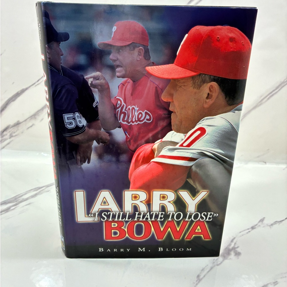 Larry Bowa "I Still Hate to Lose" Hardcover Book - Red